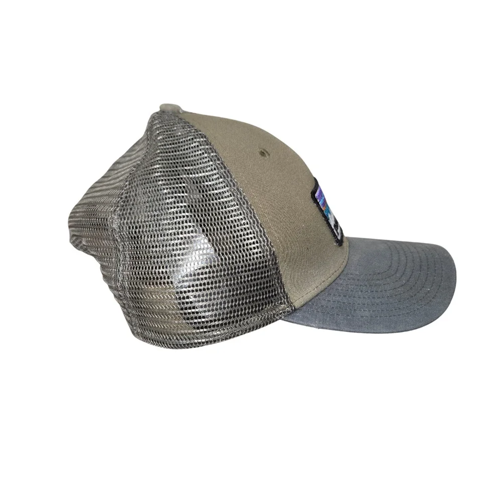 Patagonia P-6 Logo LoPro Trucker Hat Mens Gray Curved Brim Adjustable Snapback
